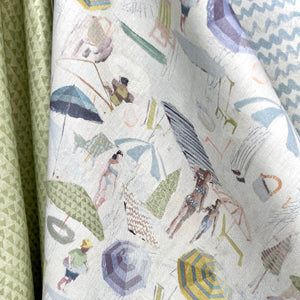 Honeydew Waves Fabric