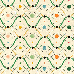 Improvisation No 1 Green Fabric