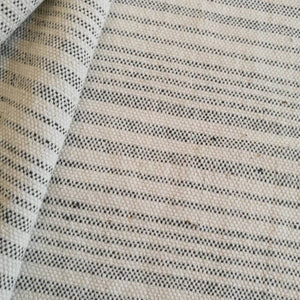 Kora Stripe Taupe & Black Fabric