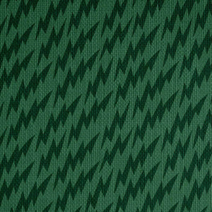 Lightning Bolts Green Fabric