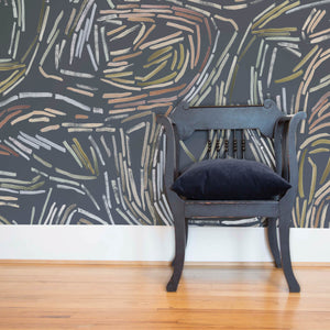 Linea Pewter Wallpaper