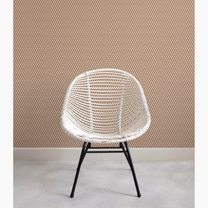 Little Lattice Burnt Orange Wallpaper