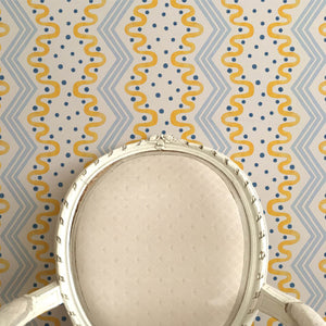 Madame Ziggle Blue & Yellow Wallpaper