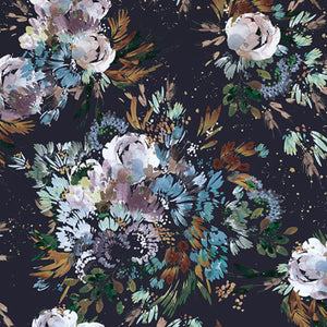 Midnight Garden Navy Wallpaper
