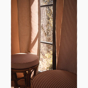 Moire Stripe Amber Fabric