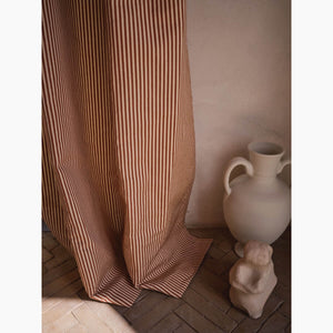 Moire Stripe Amber Fabric