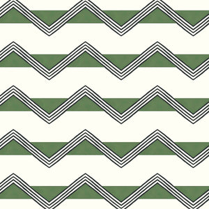 Moroccan Stripes Green Wallpaper