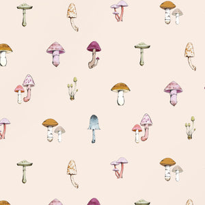 Mushrooms Bisque Wallpaper