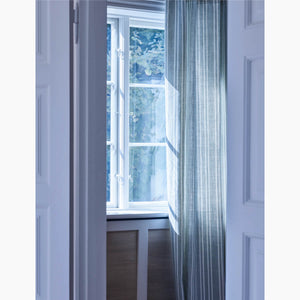 Needlepoint Stripe Blue Teal Fabric