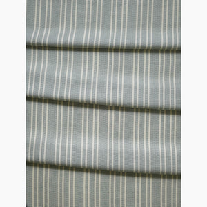 Needlepoint Stripe Blue Teal Fabric