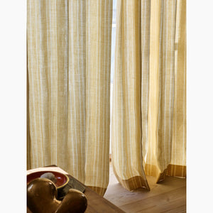 Needlepoint Stripe Ochre Fabric