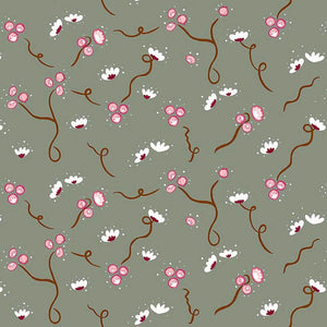 Olivia Muddy Green Wallpaper