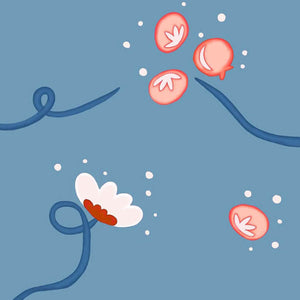 Olivia Porcelain Blue Wallpaper