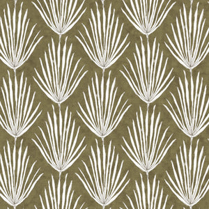 Palm Parade Relief Moss Fabric