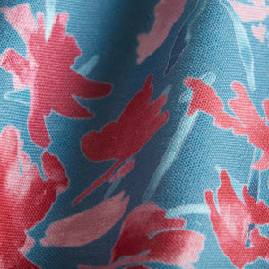 Pardis Persian Turquoise/Pomegranate Fabric