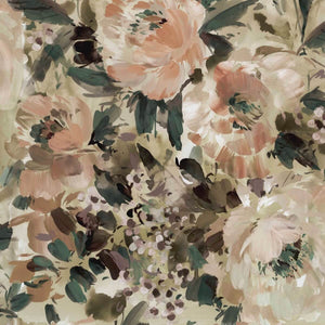 Peonia Apricot Wallpaper