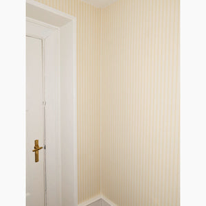 Polka Stripe Yellow Ochre Wallpaper