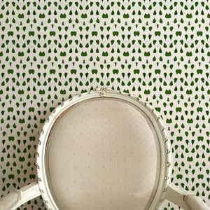 Porcelain Wings Green Wallpaper