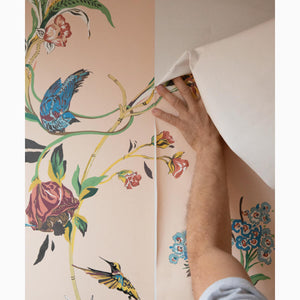 Quint Botanical Apricot Wallpaper