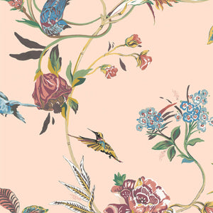 Quint Botanical Apricot Wallpaper