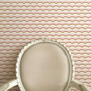 Scallops Pink Wallpaper