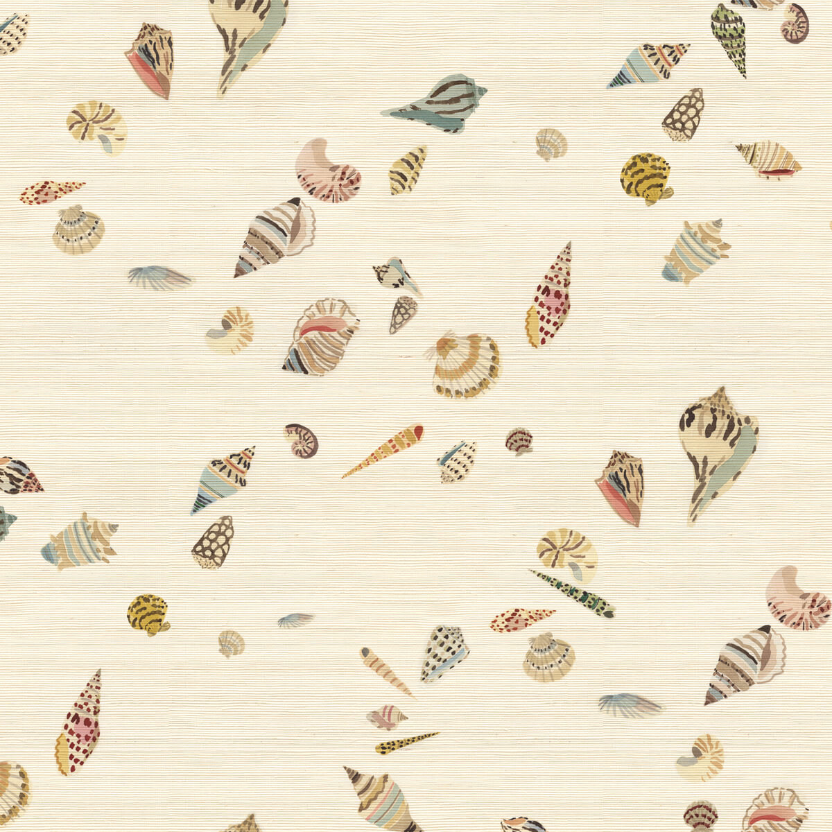 Shells Linen Grasscloth Wallpaper