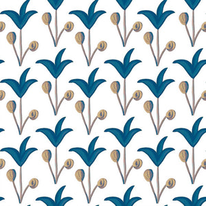 Spring Rhythm Blue Wallpaper