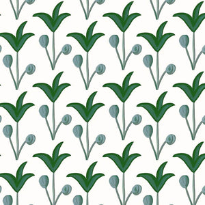 Spring Rhythm Green Wallpaper