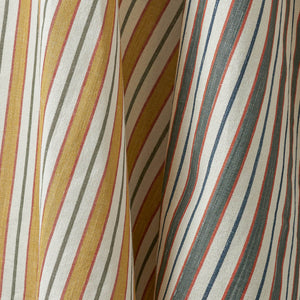 Three Stripe Charcoal & Swedish Red Fabric