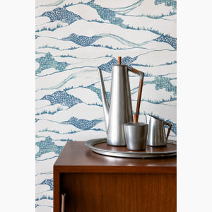 Toile De Terrain Lake Paper Backed Linen Wallpaper