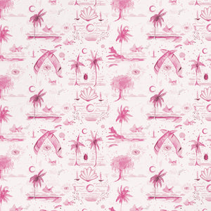 Toile Hot Lips Wallpaper