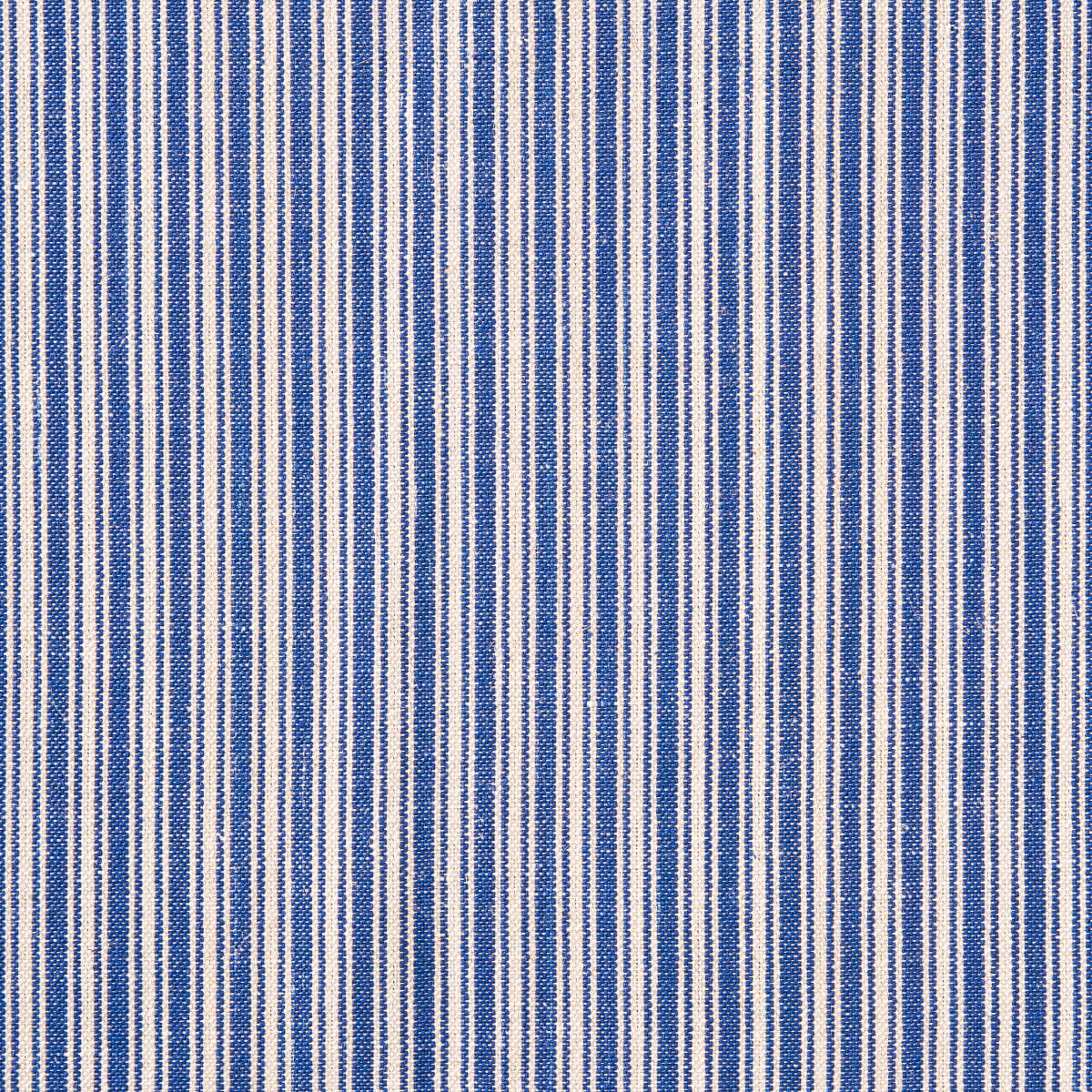 Traditional Ticking Blue Fabric