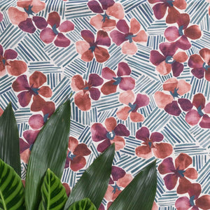 Tropics Plum Fabric
