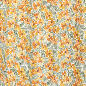 Tropics Yellow Ochre Fabric