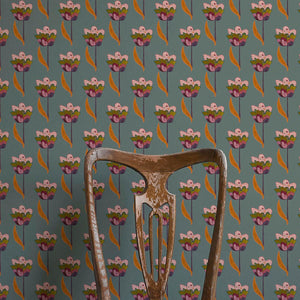 Tulips Sea Blue Wallpaper