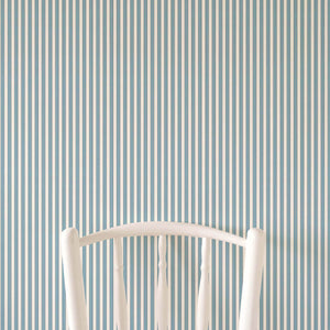 Tuscan Stripes Light Blue Wallpaper