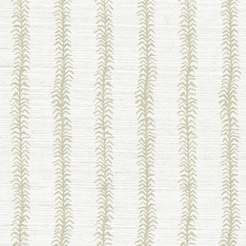 Viney Stripe Bone Grasscloth Wallpaper