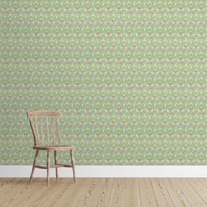 Virginia Strawberry Leaf Green Wallpaper
