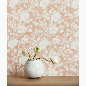 Watercolor Floral Blush Wallpaper