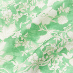 Watercolor Floral Emerald Fabric
