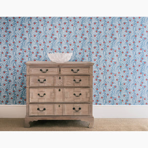 Wild Daisy Blue Wallpaper