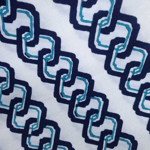 Chain Blue Fabric
