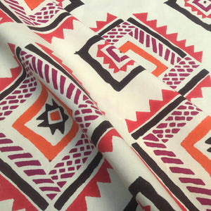 Diamond Creamsicle Fabric
