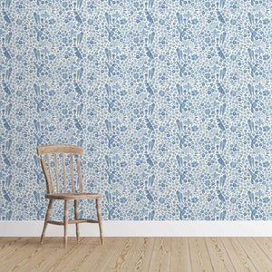 Hummingbird Deep Blue Wallpaper