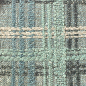 Knitted Plaid Cornwall Blues Rug