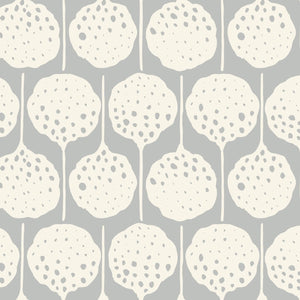 Lily's Pad Gray Goose Wallpaper