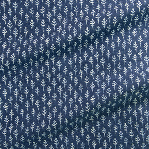 Little Leaves Night Sky Fabric