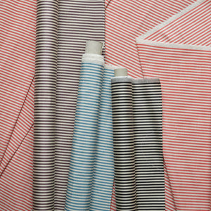 Moire Stripe Scarlet Fabric