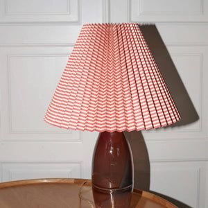 Moire Stripe Scarlet Fabric