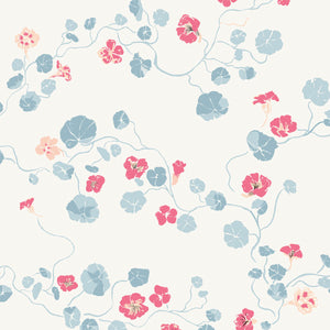 Nasturtium Bigleaf Wallpaper  The Fabric Collective